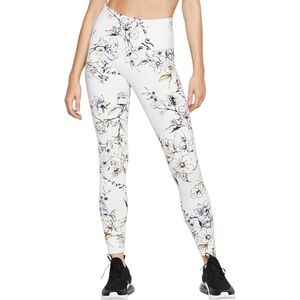 NWT Victoria’s Secret Sport White Floral Knockout Tights Leggings X-Large XL